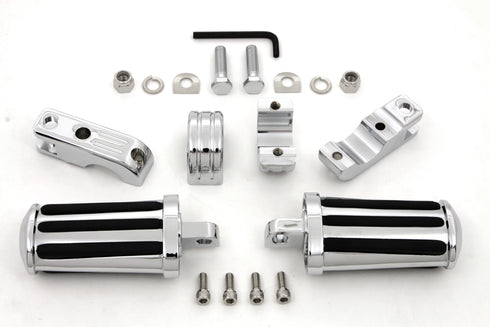 V-Twin Chrome Railer Style Footpeg Set - 27-0587