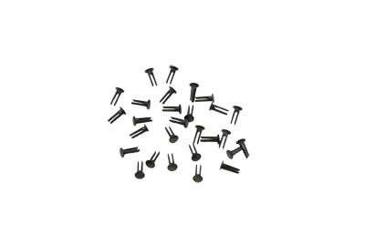 V-Twin Footboard Black Rivets - 27-0597