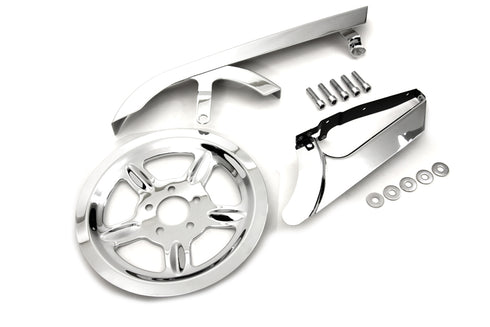 V-Twin Chrome Belt Guard and Pulley Cover Kit - 27-0619