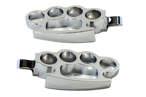 Wyatt Gatling Chrome Knuckle Footpeg Set - 27-0621