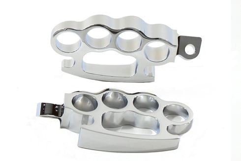 Wyatt Gatling Chrome Knuckle Footpeg Set - 27-0621