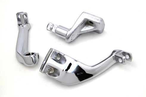 V-Twin Chrome Driver Replica Footpeg Mount Set - 27-0641