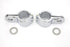 V-Twin Chrome 1-1/8 inch Footpeg Mount Clamp Set - 27-0673