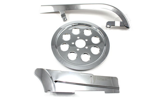 V-Twin Chrome Belt Guard Kit - 27-0681