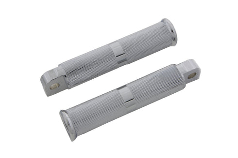 Wyatt Gatling Chrome Hollow Knurled Footpeg Set - 27-0724