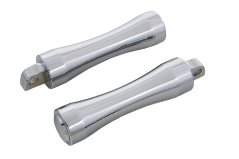 Wyatt Gatling Chrome Contour End Footpeg Set - 27-0725