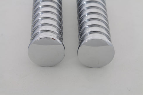 Wyatt Gatling Chrome Light Grooves Footpeg Set - 27-0729