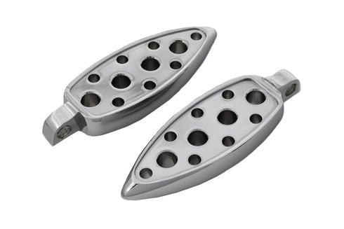 Wyatt Gatling Chrome Teardrop Footpeg Set - 27-0730
