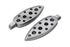 Wyatt Gatling Chrome Teardrop Footpeg Set - 27-0730