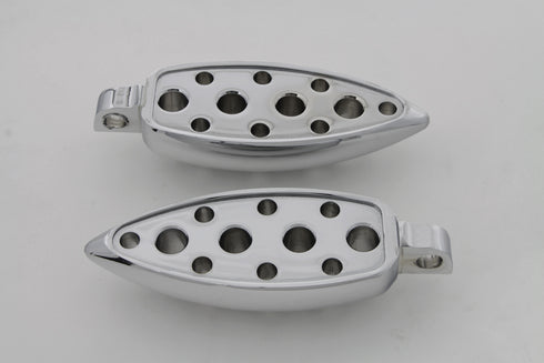 Wyatt Gatling Chrome Teardrop Footpeg Set - 27-0730