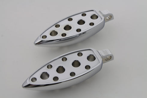 Wyatt Gatling Chrome Teardrop Footpeg Set - 27-0730