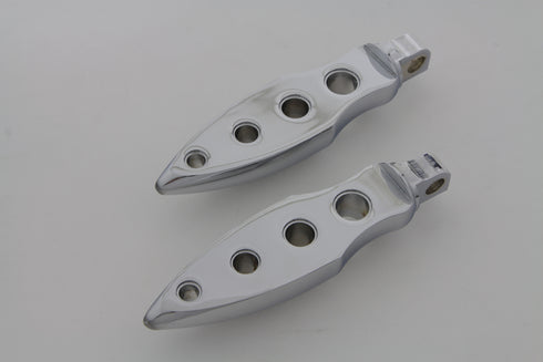 Wyatt Gatling Chrome Dagger Drilled Footpeg Set - 27-0733