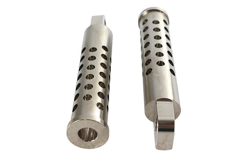 Wyatt Gatling Billet Shooter Style Footpeg Set Nickel Plated - 27-0745