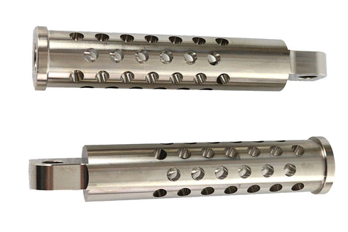 Wyatt Gatling Billet Shooter Style Footpeg Set Nickel Plated - 27-0745