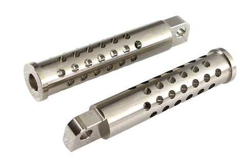 Wyatt Gatling Billet Shooter Style Footpeg Set Nickel Plated - 27-0745