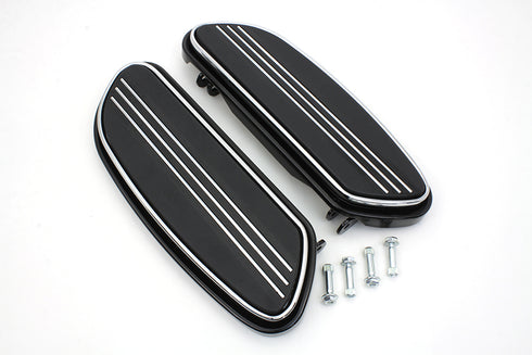V-Twin Driver Black Footboard Set - 27-0748