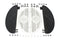 V-Twin Deluxe Half Moon Footboard Set - 27-0751