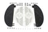 V-Twin Deluxe Half Moon Footboard Set - 27-0751