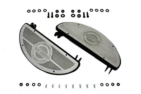 V-Twin Deluxe Half Moon Footboard Set - 27-0751