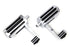 V-Twin Chrome Footpeg Set with Heel Rest - 27-0765
