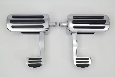 V-Twin Chrome Footpeg Set with Heel Rest - 27-0765