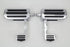 V-Twin Chrome Footpeg Set with Heel Rest - 27-0765