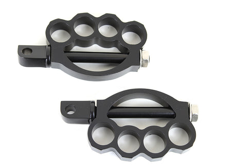 Wyatt Gatling Knuckle Footpeg Set Black - 27-0770
