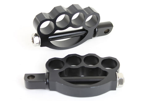 Wyatt Gatling Knuckle Footpeg Set Black - 27-0770