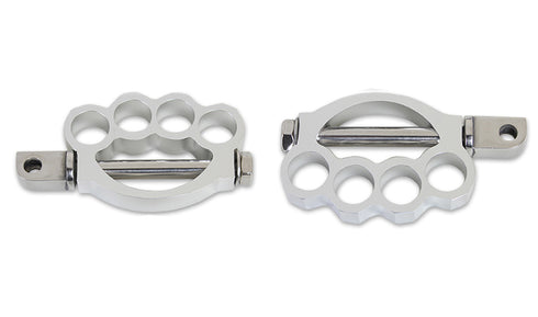 Wyatt Gatling Knuckle Footpeg Set Chrome - 27-0771