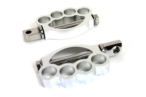 Wyatt Gatling Knuckle Footpeg Set Chrome - 27-0771