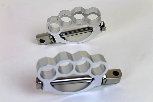 Wyatt Gatling Knuckle Footpeg Set Chrome - 27-0771