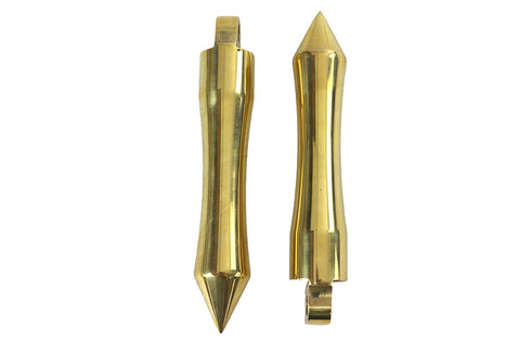 V-Twin Solid Brass Pirate Spike Footpeg Set - 27-0775