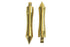 V-Twin Solid Brass Pirate Spike Footpeg Set - 27-0775