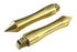V-Twin Solid Brass Pirate Spike Footpeg Set - 27-0775