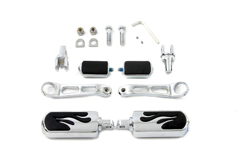 V-Twin Flame Style Heel Rest and Footpeg Kit - 27-0797