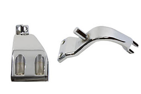 V-Twin Chrome Driver Footpeg Mount Set - 27-0804