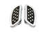 Wyatt Gatling Driver Footboard Set Chrome with Diamond Design - 27-0809