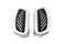 Wyatt Gatling Driver Footboard Set Chrome Streamliner Design - 27-0814