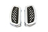 Wyatt Gatling Driver Footboard Set Chrome Streamliner Design - 27-0814