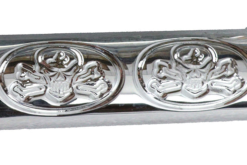 Wyatt Gatling Chrome Skull Style Footpeg Set - 27-0821