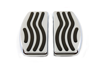 V-Twin Driver Footboard Set with Wave Design - 27-0822