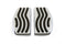 V-Twin Driver Footboard Set with Wave Design - 27-0822