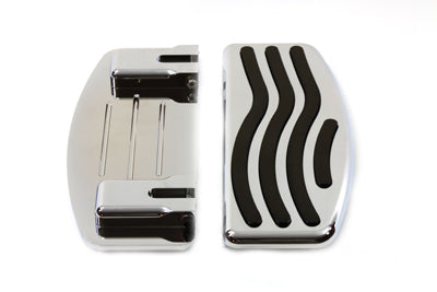 V-Twin Driver Footboard Set with Wave Design - 27-0822