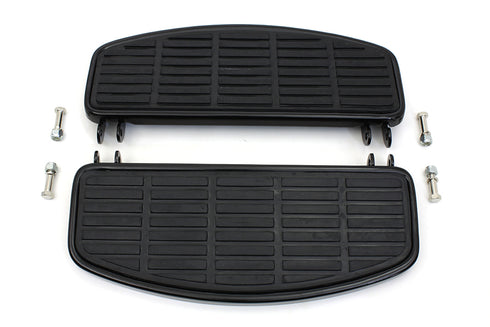 V-Twin 'D' Driver Footboard Set Gloss Black - 27-0826