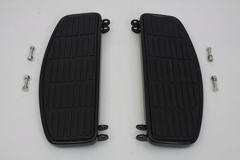 V-Twin 'D' Driver Footboard Set Gloss Black - 27-0826