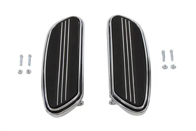V-Twin Driver Chrome Footboard Set - 27-0855
