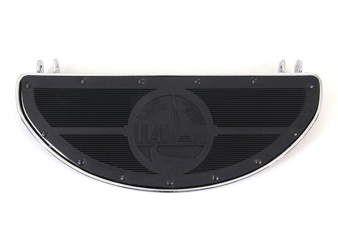 V-Twin World's Fair Style Half Moon Footboard Set Chrome - 27-0867