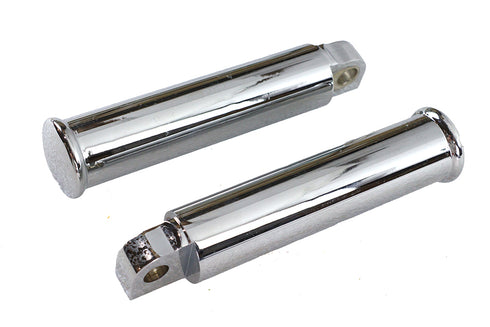 Wyatt Gatling Chrome Smooth Style Billet Footpeg Set - 27-0874