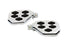 Wyatt Gatling Chrome Mini Footboard Set with Diamond Design - 27-0882