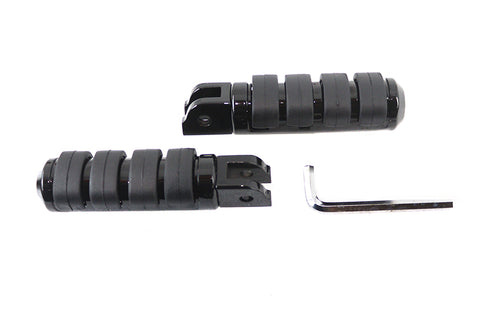 V-Twin Driver ISO Footpeg Set Black - 27-0887